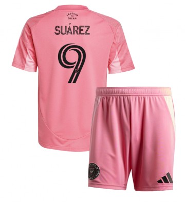 Inter Miami Luis Suarez #9 Replika Babytøj Hjemmebanesæt Børn 2025-26 Kortærmet (+ Korte bukser)